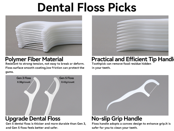  Back Teeth Floss Picks