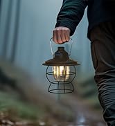 Fieldspark LED Camping Lantern Rechargeable Dimmable, Portable Vintage Outdoor Lantern 2700-6500K...