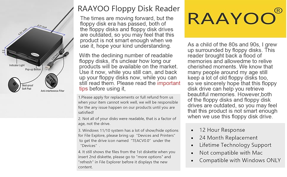 USB floppy disk reader