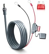 YHPWOQ O Ring to DC Connectors Extension Cable for Starlink Mini, 10FT 18AWG Direct Battery DC Po...