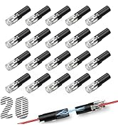 1 Pin Low Voltage Wire Connector for 16-18 AWG, Single Wire Plug-in Quick Disconnect Connector wi...