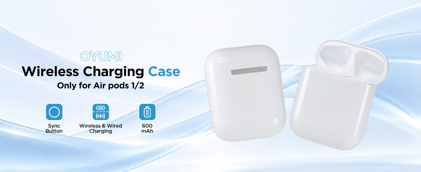Replacement Charging Case Compatible with AirPods 1st/2nd Gen