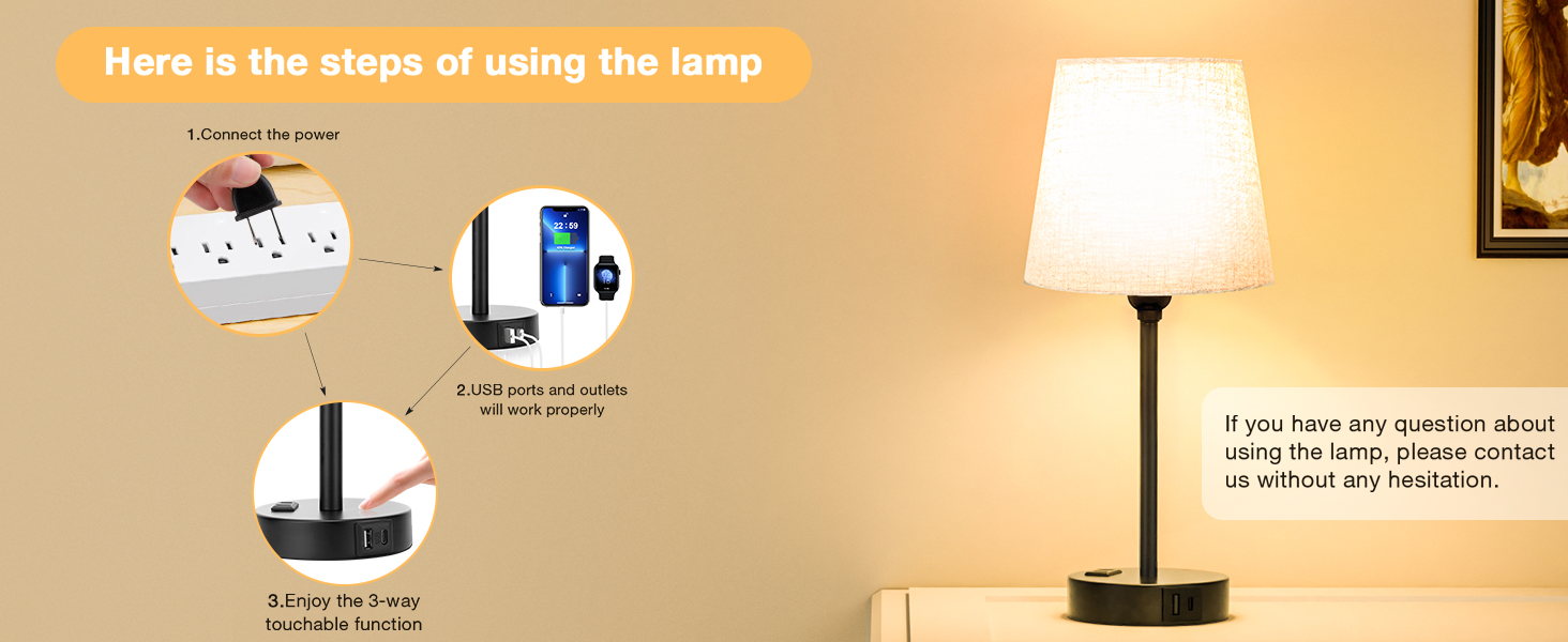 Upgraded USB-A USB -C Charging Ports/AC Outlet, Say Goodbye to Messy Table