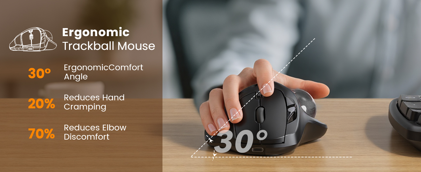 MAM2 Wireless Trackball Mouse