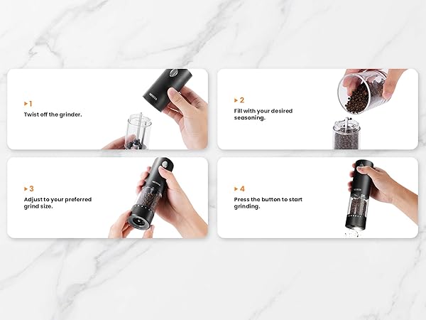 salt and pepper grinder set