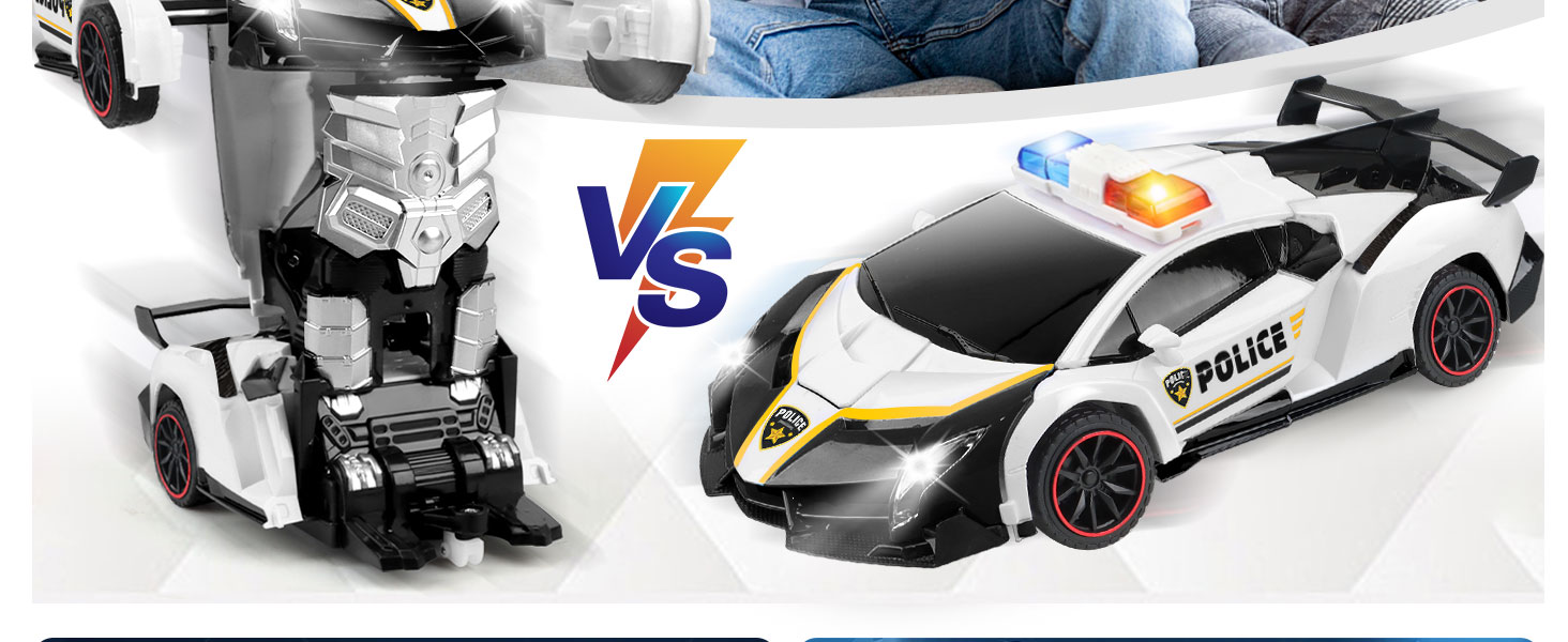 Transform Police RC Cars Toy