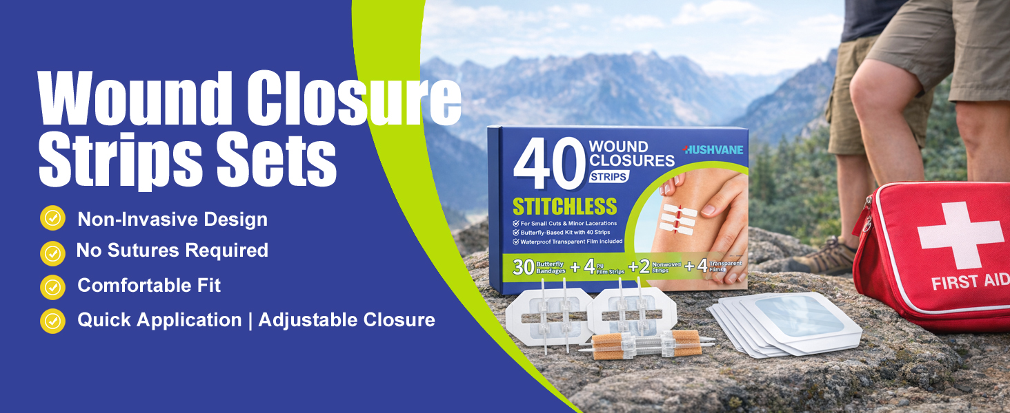 40 Pack Wound Closure Strips