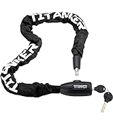 Titanker Bike Chain Lock, Security Anti-Theft Bike Lock Chain Bicycle Chain Lock Bike Locks for B...