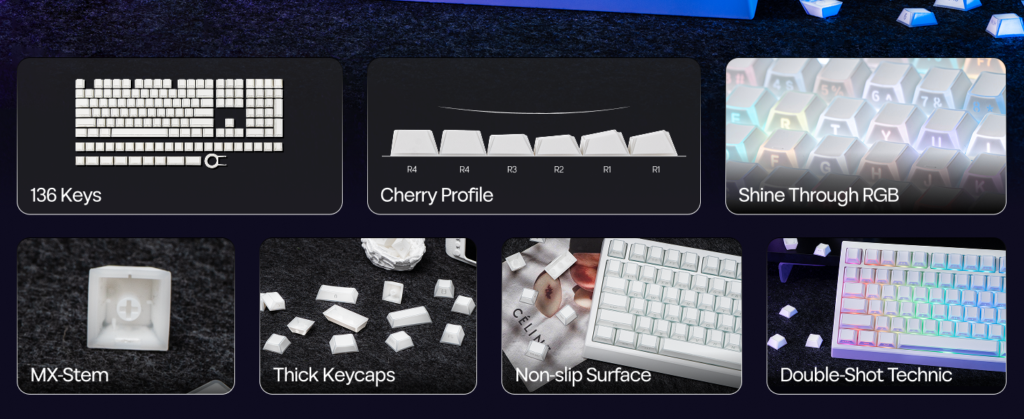 EPOMAKER Phos Keycaps Set