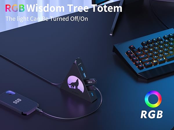 usb hub rgb