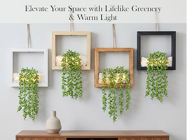 2pcs Hanging Artificial Succulents String of Tears