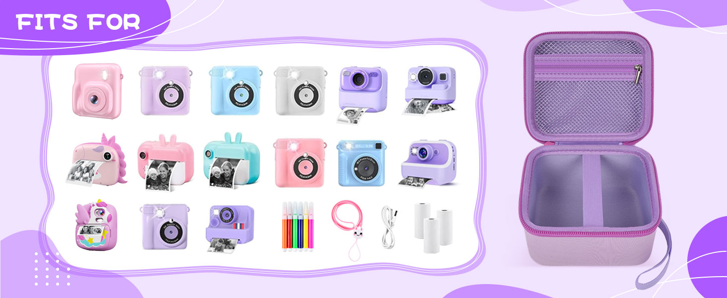 Camera instant print case holder