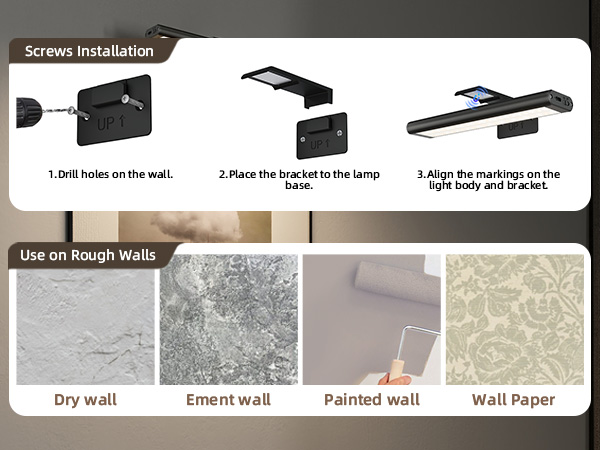 wireless picture lights for wall