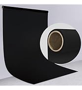 Emart Black Paper Backdrops for Photoshoot, Photography Matte Seamless Roll Background 53