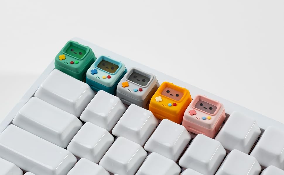 Cute Retro Game Consoler-Shpaed Keycaps