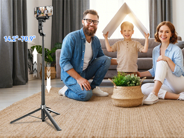 360 tripod for cell phone rotating with remote