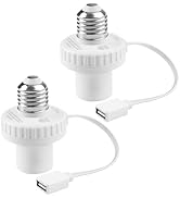 UYODM 2 Pack Lamp Socket Power Adapter for Wyze Cam v3/v4/v3 Pro/OG,Wyze Cam Pan v3, E26 Socket U...