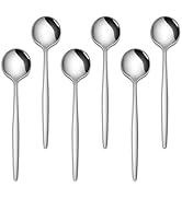 5.1 Inches Stainless Steel Coffee &amp; Tea Spoon,6-Piece Cute Mini Spoons For Dessert,Small Espresso...