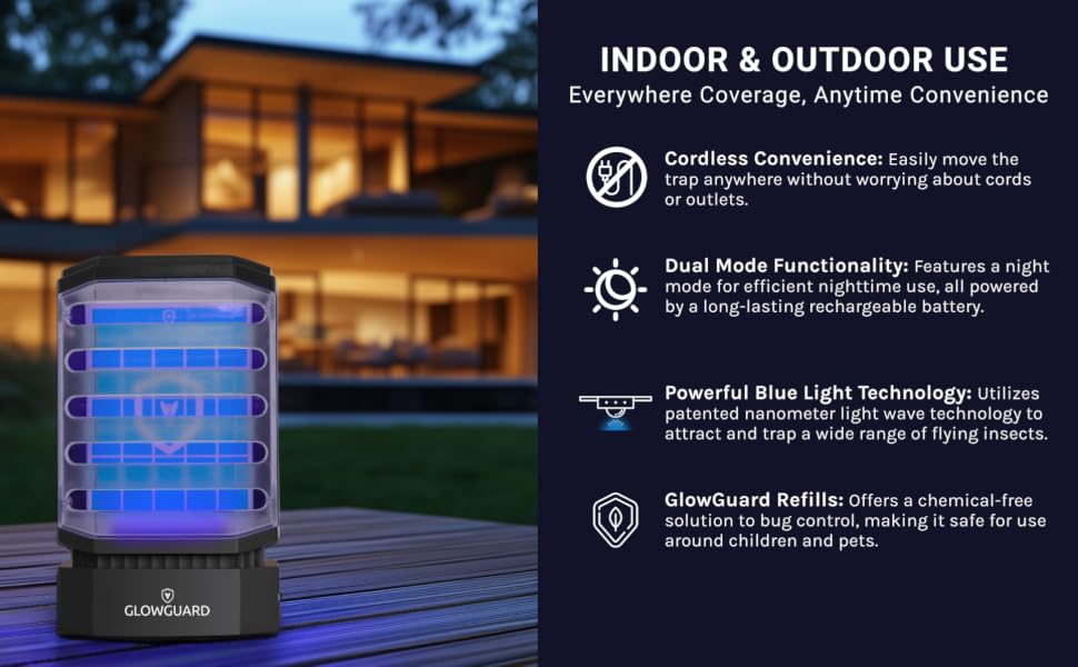 indoor bug trap, outdoor bug trap, indoor insect trap, nanometer bug trap
