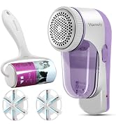 Yomeie Fabric Shaver &amp; Lint Roller Set, Electric Lint Remover for Clothes, Furniture and Couch, S...