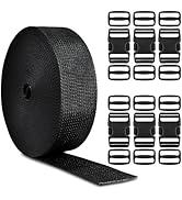 CooBigo 1.5" Buckles Straps Set:6 Pack Quick Release Buckles+10 Yard Webbing Straps 1.5 Inch Wide...