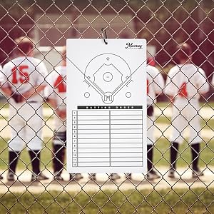 Murray Sporting Goods Baseball Coaches Clipboard - Baseball Field Lineup Roster Board