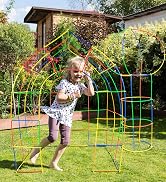PicassoTiles 400pc Construction Toy Straw Building Set Children STEM Learning Interlocking Buildi...