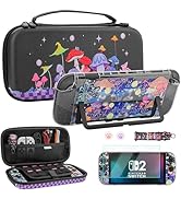 FUNDIARY Carrying Case for Switch 2, Cute Accessories for Switch 2 Console &amp; Joycon with Mushroom...