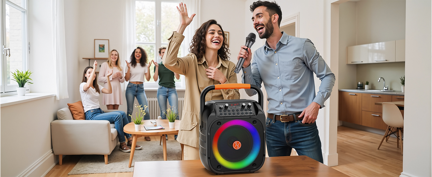 Perfect for family gatherings and karaoke