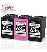 INKCLOUD Compatible Ink Cartridges Replacement for HP 63 Ink 63XL for HP 3830 4650 4655 5255 5258...