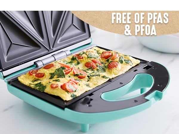 GreenLife, nonstick cooker, colorful, healthy, clean, PFAS, sandwich maker, easy to clean, durable