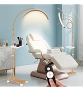 KIRKAS Lash Light Half Moon Lamp with Tool Tray, Flexible Gooseneck Lash Nail Tech for Estheticia...
