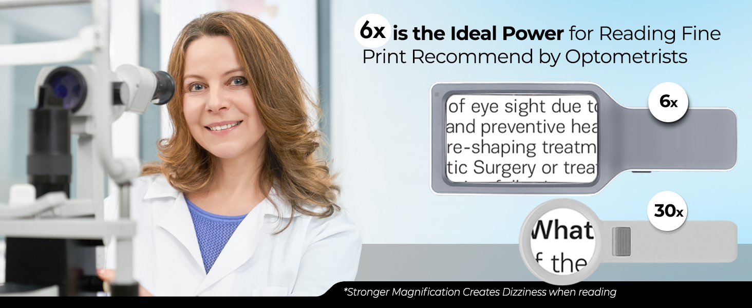 magnifying glass with light