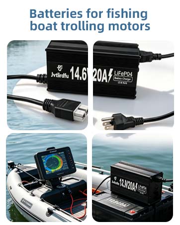 Batteries for fishing boat trolling motors