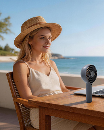 handheld portable fan