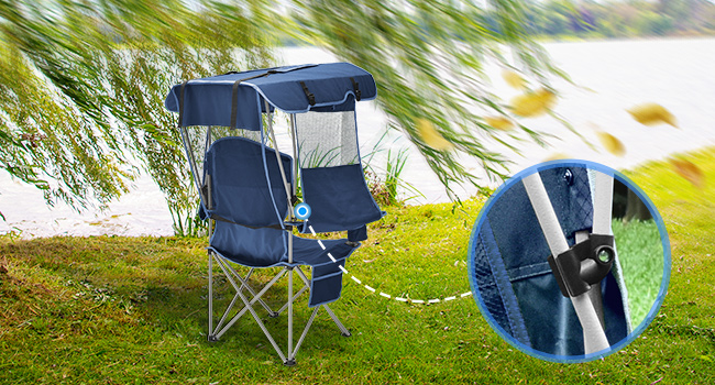 beach chair with sun shade