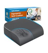 SofterCharm Seat Cushion, Memory Foam Office Chair Cushions for Long Sitting Hours, Chair Pad for...