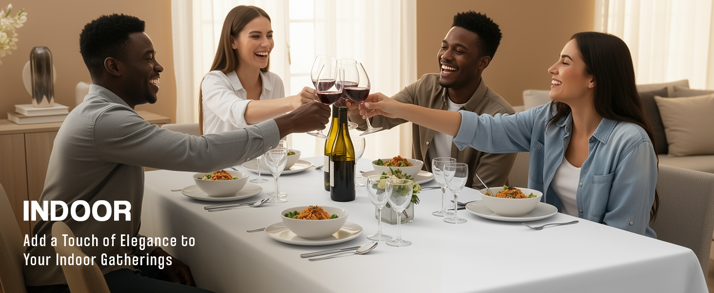 rectangle tablecloth 1 pk, white tablecloth, utopia table cloth