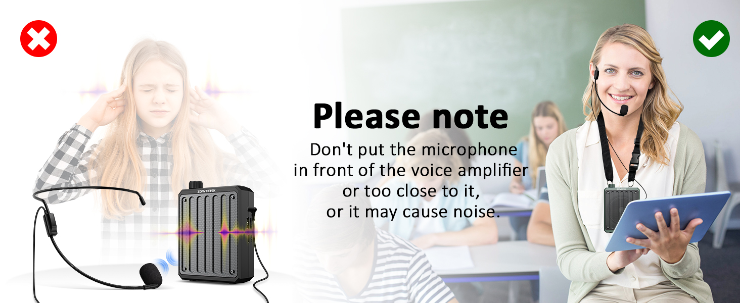 voice amplifier with microphone