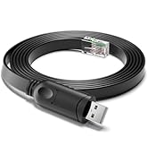 DriverGenius USB to RJ45 Serial Console Rollover Cable Adapter - Cross-Platform Compatibility for...