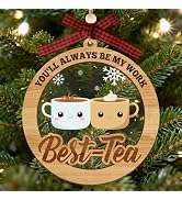 Work Bestie Ornament Gifts, Wooden Coworker Birthday Gifts for Work Besties, You'll Always be My ...