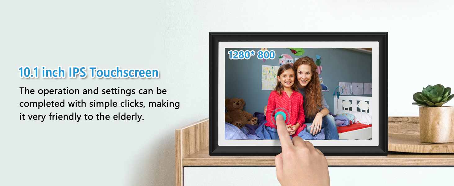FRAMEO 10.1 Inch Smart WiFi Digital Photo Frame Digital Picture Frame