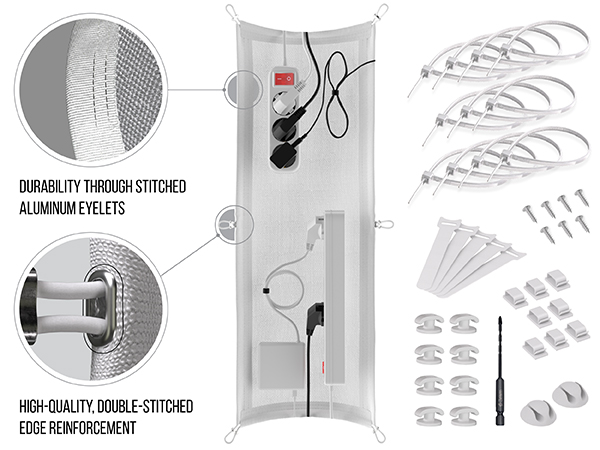 vertebrae cable management under desk