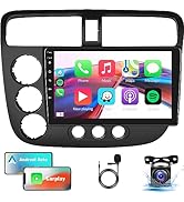 1G+32G for Honda Civic 2000 2001 2002 2003 2004 2005 Android Car Stereo with Wireless CarPlay And...