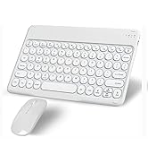 Wireless Bluetooth Keyboard and Mouse Combo Portable Mini Small Slim Typewriter Compact Ergonomic...
