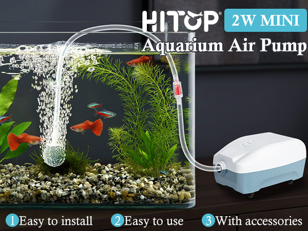 HITOP 2W Single outlet aquarium air pump