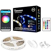 Tatazone RGBCCT Smart Led Strip Lights, 16.4FT Tunable White 3000K-6500K+RGB WiFi Led Light Strip...