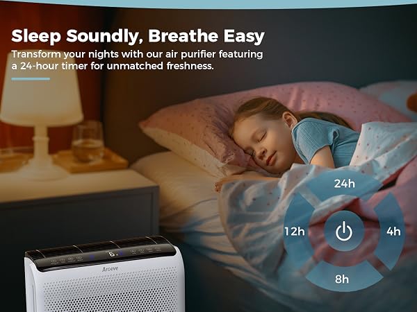 air purifier with 24h timer