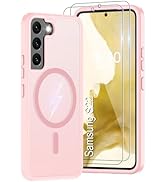 for Samsung Galaxy S22 Case [Compatible with Magsafe] Translucent Matte Magnetic Phone Case,Slim ...