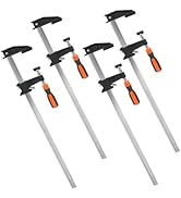 Woodworking Clamps,ACOSEA 4-Pack 36 Inch Long Bar Clamps Heavy Duty Adjustable and Release Quickl...